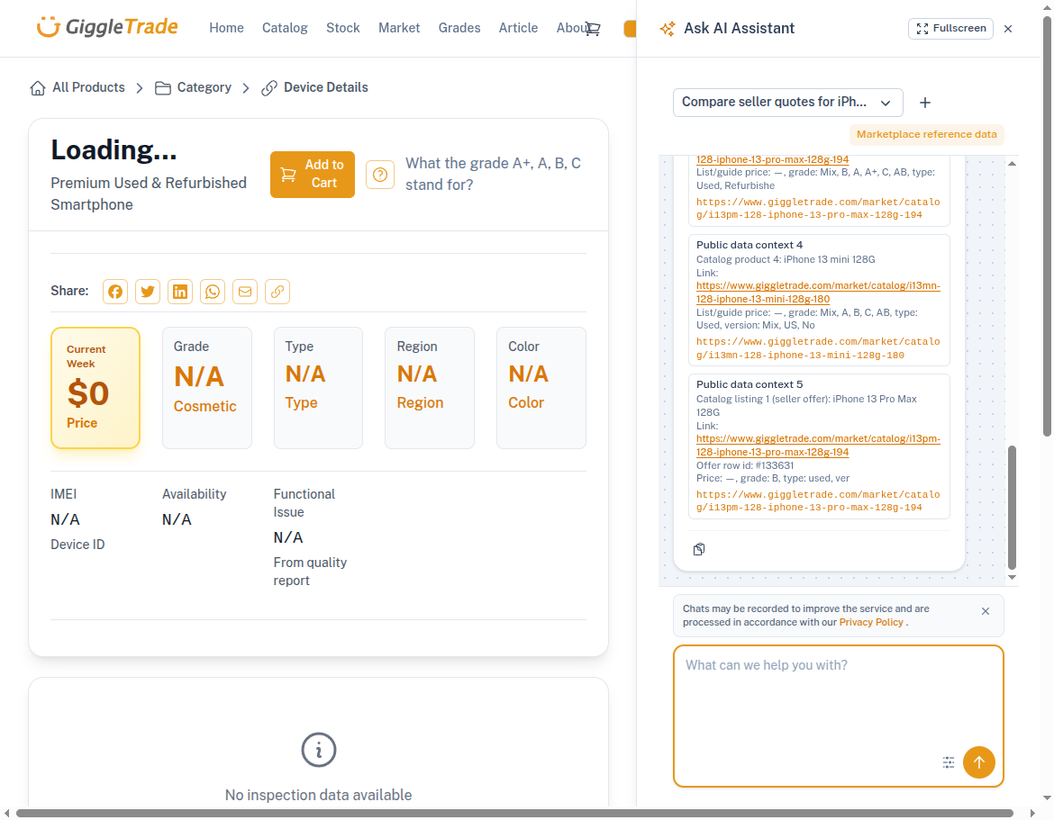 Ask AI panel (light mode)